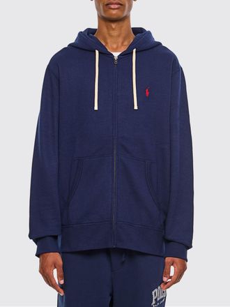 Polo Ralph Lauren Felpa con cappuccio e zip in misto cotone con logo Pony