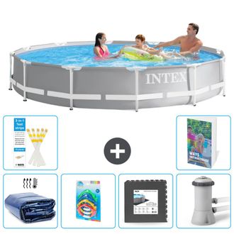 Intex Piscina Prism Frame Redonda - 366x76 Cm - 7-piezas S3