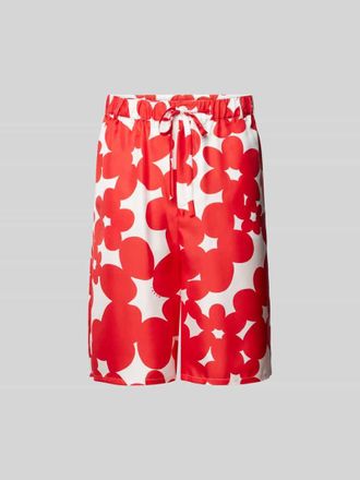 Marni Relaxed Fit Caprihose aus Baumwolle in Rot, Gr&ouml;&szlig;e 46