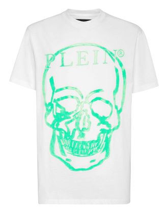 Philipp Plein Jersey T-shirt Round Neck SS Skull and Plein