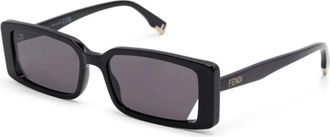 Fendi Zonnebrillen - Dames - Zonnebrillen - Zwart - 53 MM - Accessoires
