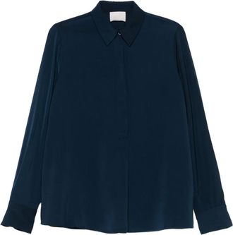 Hemisphere Blouse met lange mouwen - Blauw