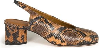 Vic Mati&eacute; K14 Drop Slingback - Dames - Pumps - Bruin - 39 EU - Leer - Schoenen