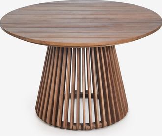 Sklum Mesa De Jard&iacute;n Redonda &Oslash;120 Cm En Madera De Acacia Mura Sklum