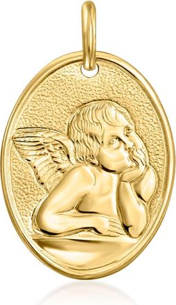 Ross-Simons Italian 14kt Yellow Gold Raffaellos Angel Pendant