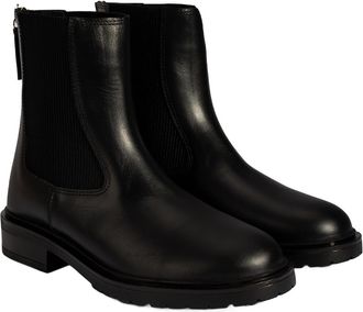 Desa Woman Suede Leather Ankle Boots - Flat Heel, Elastic Laces, Breathable | Black - 38