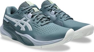 Asics Tennisschuh ASICS GEL-CHALLENGER 15 CLAY, Herren, Gr. 42,5, ironclad, grau blau, Textil, Schuhe Tennisschuh, Sandplatzschuhe f&uuml;r Aschepl&auml;tze