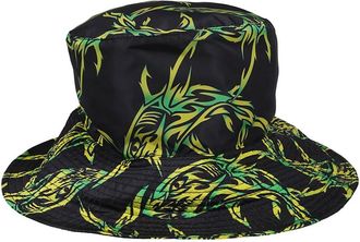 Msgm Tribal Shark Print Bucket Hat - Heren - Hoeden - Zwart - M - Accessoires