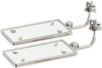 Maison Margiela Womens Silver Brass Earrings