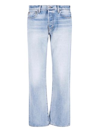 Tom Ford Light Blue Straight-Leg Cotton Jeans