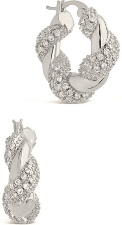 Sterling Forever Florence Hoop Earrings - Gold