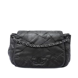 Chanel Pre-owned Flap Bag - Dames - Pre-owned - Zwart - Maat: ONE Size Leer