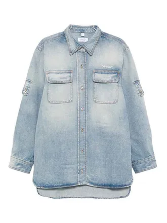 Off-white Light Blue Cotton Denim Shirt