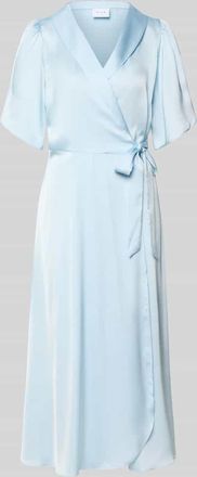 Vila Midikleid in Wickel-Optik Modell VIENNA RAVENNA in Hellblau, Gr&ouml;&szlig;e 34
