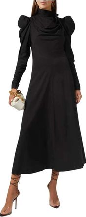 Zimmermann Kaleidoscope Contour Midi Jurk - Dames - Feestkleedjes - Zwart - XS - Kleedjes