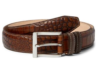 Martin Dingman Bill Alligator Grain Mens Belts Chestnut : 32, Leather