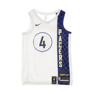 Nike Sportswear, male, White, Size: L City Edition Swingman Jersey