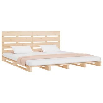 vidaXL Vidaxl - Estructura De Cama Sin Colch&oacute;n Madera Maciza De Pino 135x190 Cm