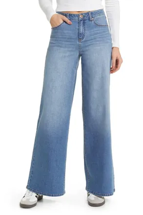 1822 Denim High Rise Wide Leg Jeans In Miles