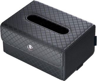 No Brand Caja Rectangular De Pa&ntilde;uelos De Papel Para Coche, De Piel Sint&eacute;tica, Organizador De Servilletas De Papel De F&aacute;cil Acceso Para Viajes Familiares