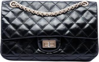 Chanel Pre-owned Quilted Shoulder Bag - Dames - Vintage Schoudertas - Zwart - ONE Size - Leer - Vintage