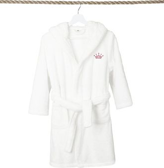 Linum Home Textiles Kids Super Plush Double Brushed Hooded Bathrobe