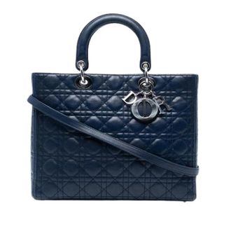 Dior Pre-owned Lady Dior Handbag - - Pre-owned - Donna - Blu - ONE SIZE