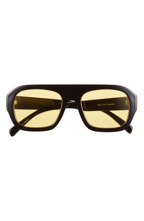 BP. Shield Sunglases in Black- Yellow at Nordstrom