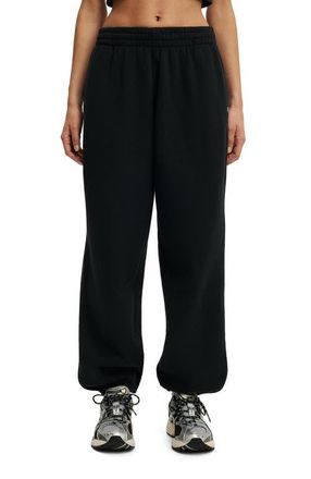 Cotton On Womens Active Plush Boyfriend Jogger in Black at Nordstrom, Size Xx-Small