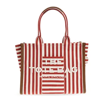 Marc Jacobs The Stripe Canvas Large Tote Bag - - Bags - Donna - Rosso - ONE SIZE