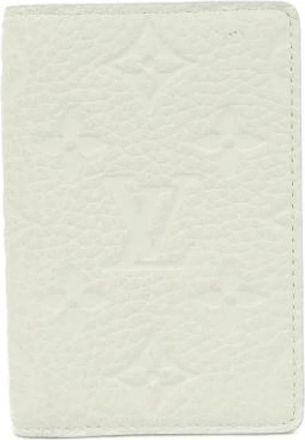 Louis Vuitton Pre-owned Taurillon Business Card Case - Dames - Vintage Accessoires - Wit - ONE Size - Leer - Vintage