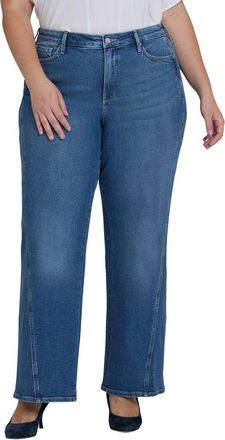 NYDJ Plus Teresa Romantic Indigo Wide Leg Jean