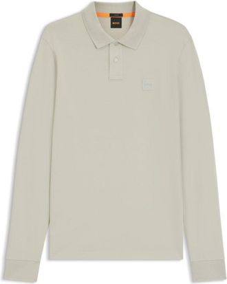 BOSS Extra-slim-fit stretch-cotton shirt with logo tape