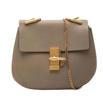 Chlo&eacute; Pre-owned Drew Shoulder Bag - Dames - Vintage Schoudertas - Bruin - ONE Size - Leer - Vintage