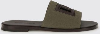 Dolce & Gabbana Slippers Dolce & Gabbana in canvas di cotone e pelle