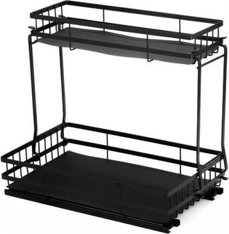 OEM Estanter&iacute;a De Almacenamiento Bajo El Fregadero Con Cestas Deslizantes, Organizador Multinivel Para Cocina Y Ba&ntilde;o, Color Negro