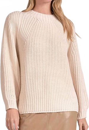 Elan Cleo Sweater In Beige
