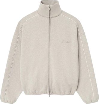Fear of God Modern Fleece Track Jacket With Piping Heather Stone Cloud White 202SP256892F