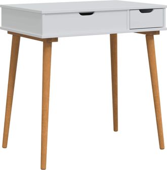 vidaXL Mesa Tocador Fauske Blanco 76 X 50 X 78 Cm Vidaxl