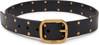 Loewe Studded Leather Belt - Black - 85 (UK 12 / L)