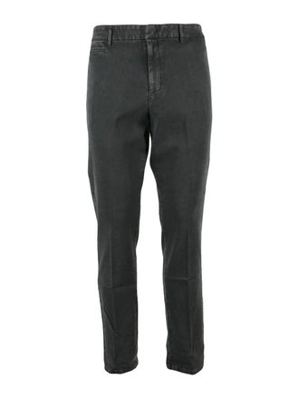 Dondup Grey Joe Slim-Fit Lyocell-Cotton Blend Trousers
