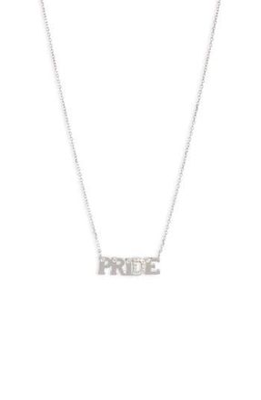 Anzie Typewriter Pride Pendant Necklace in Silver/Sapphire at Nordstrom Rack, Size 16 In