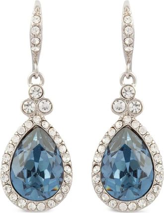 Givenchy Orecchini a goccia con cristalli anni 2000 - Argento