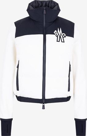 Moncler Zweifarbige Fleecejacke mit Daunenteilen Performance & Style