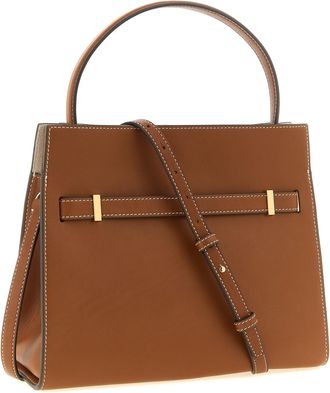 Tory Burch Womens Brown Cowhide Crossbody Bag
