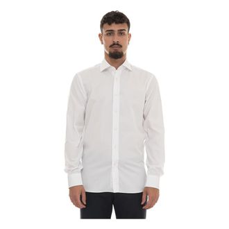 HUGO BOSS H-David-Spread-Db Overhemd - Heren - Zakelijke Overhemden - Wit - 2XL - Katoen - Overhemden