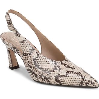 Naturalizer Elaine Slingback Pointed Toe Pump in Beige Multi at Nordstrom, Size 8.5