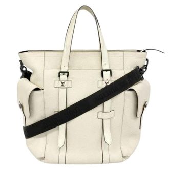 Louis Vuitton Pre-owned Tote Bags, male, White, Size: ONE SIZE Pre-owned Vintage Tote Bag
