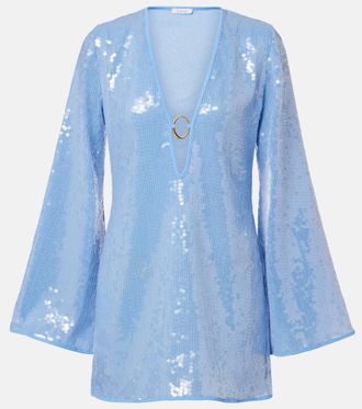 Os&eacute;ree Os&eacute;ree Vestido de playa con lentejuelas