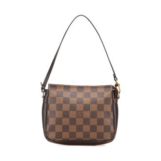 Louis Vuitton Pre-owned Handbags, female, Brown, Size: ONE SIZE Pre-owned Damier Ebene Trousse Pochette